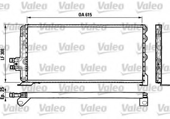 VALEO 816780 Condenser, air conditioning